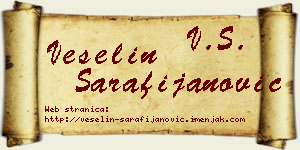 Veselin Sarafijanović vizit kartica